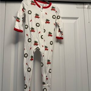 Kyte Baby - Christmas Footie - Size 6-12 - Wreath